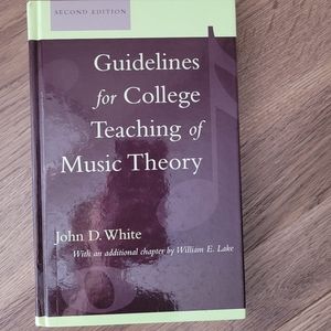 BRAND NEW! "Guidelines For College Teaching of Music Theory"